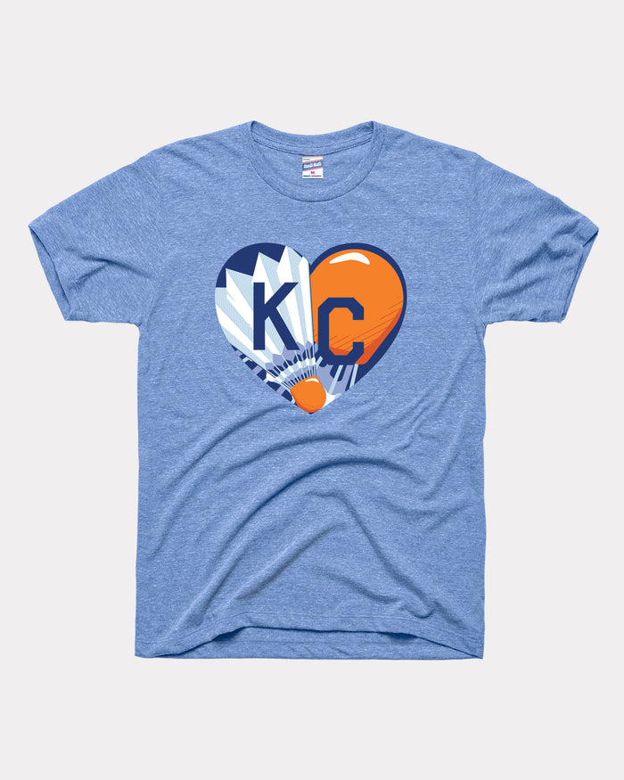 Blue Shuttlecock KC Heart Nelson Atkins T-Shirt