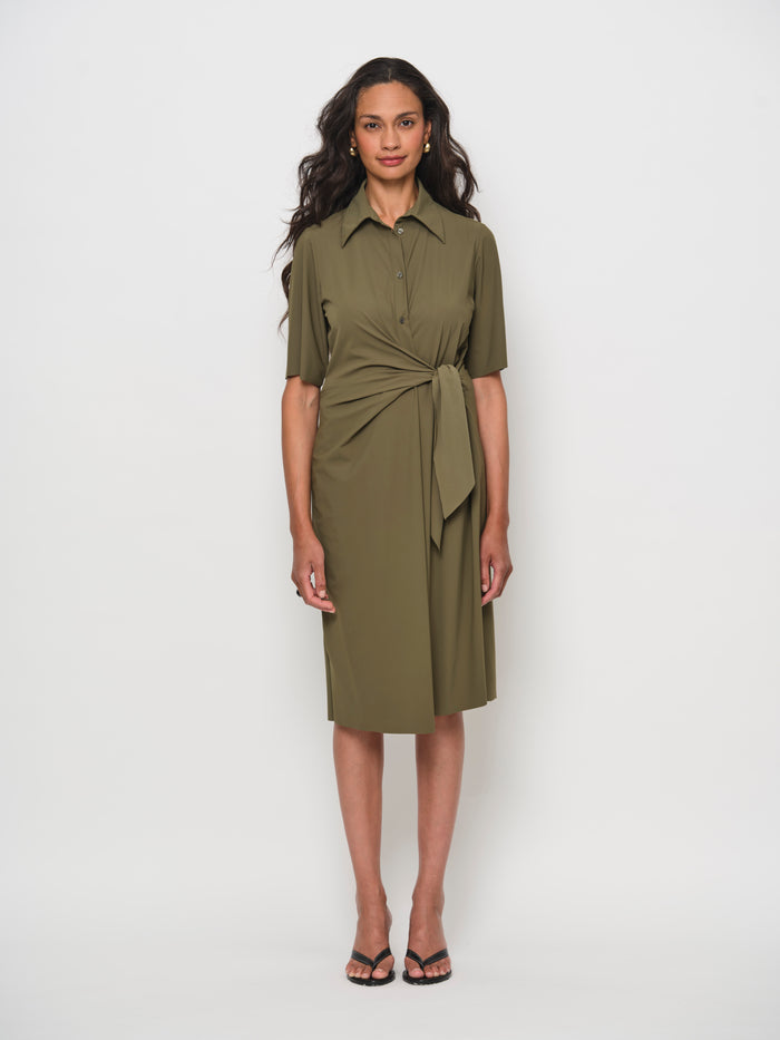 Side Tie Wrap Dress