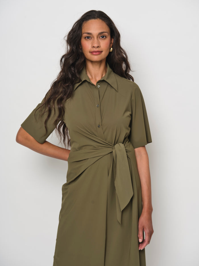 Side Tie Wrap Dress