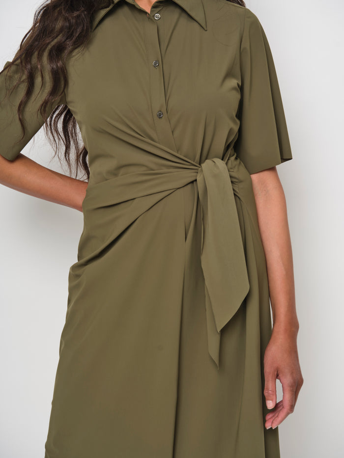 Side Tie Wrap Dress