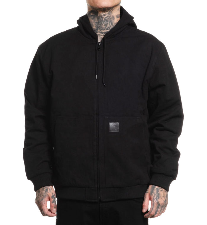 Sierra_Duck_Canvas_Jacket_Front_View_Black - Sullen