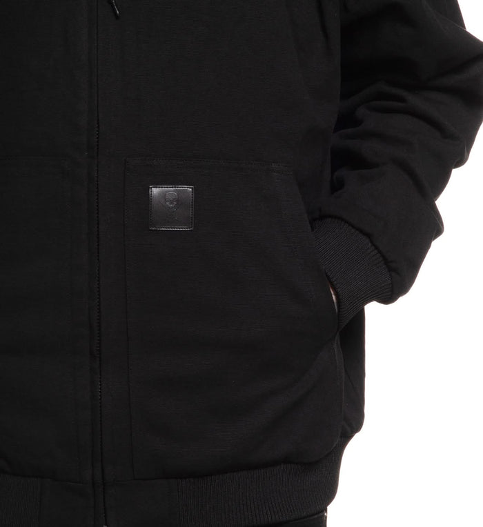 Sierra_Jacket_Duck_Canvas_Pocket_Detail_Black_Leather_patch - Sullen