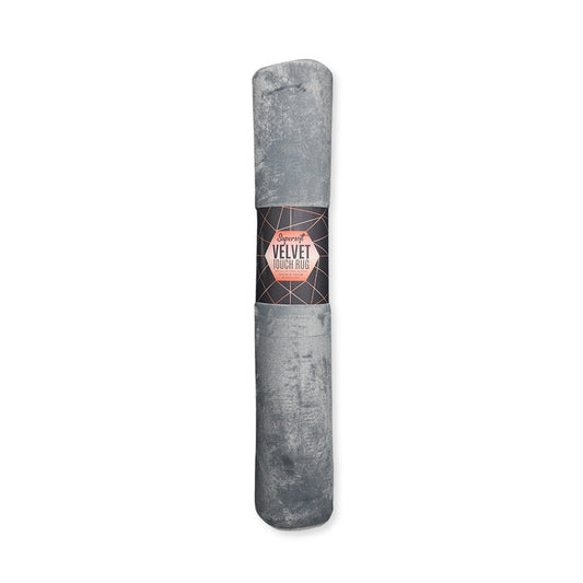 Charcoal Velvet Touch Rug 100X150Cm 325664