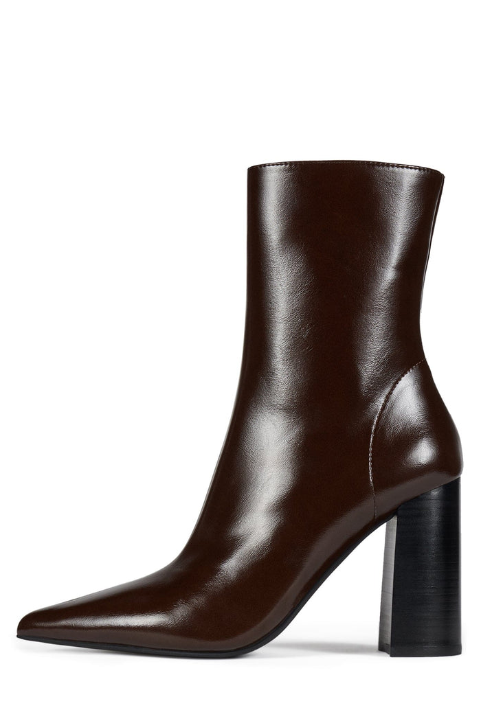 SIREN-24 Jeffrey Campbell Heeled Boot Coffee Wax