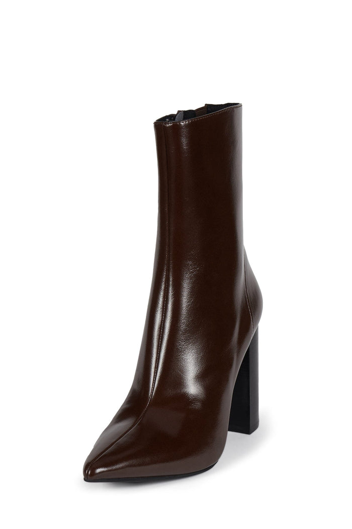 SIREN-24 Jeffrey Campbell Heeled Boot Coffee Wax