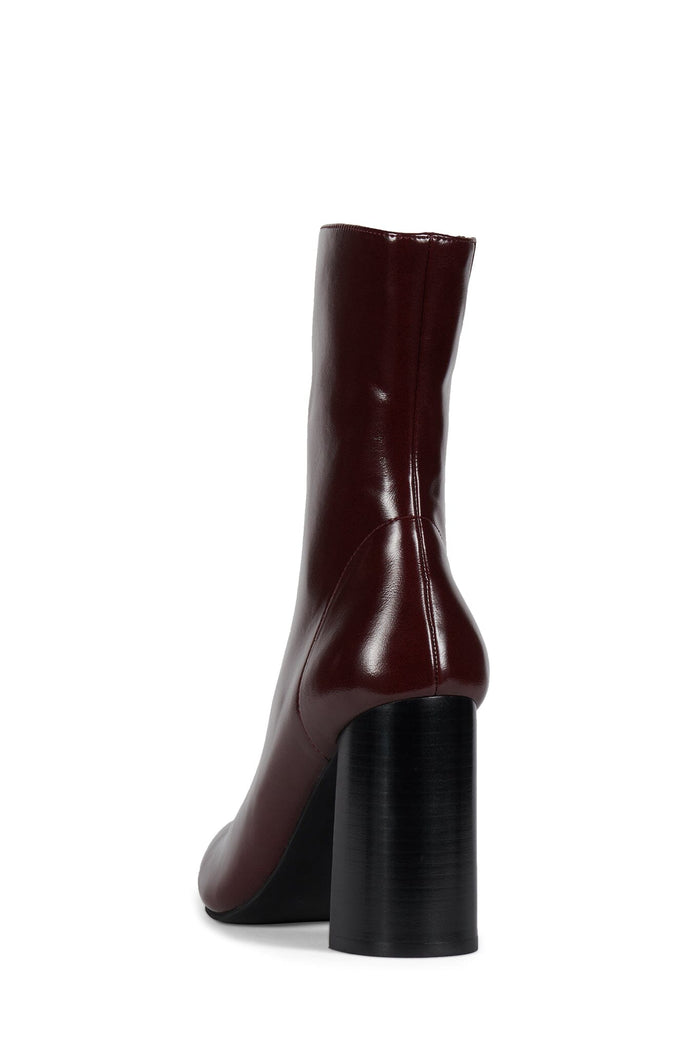 SIREN-24 Jeffrey Campbell Heeled Boot Dark Red Wax