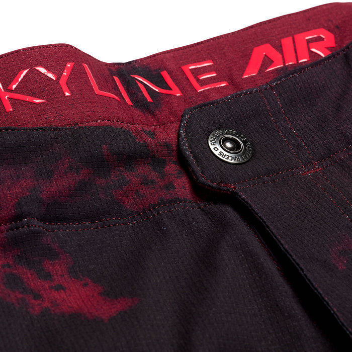 Skyline Air Short W/Liner Flared Oxblood