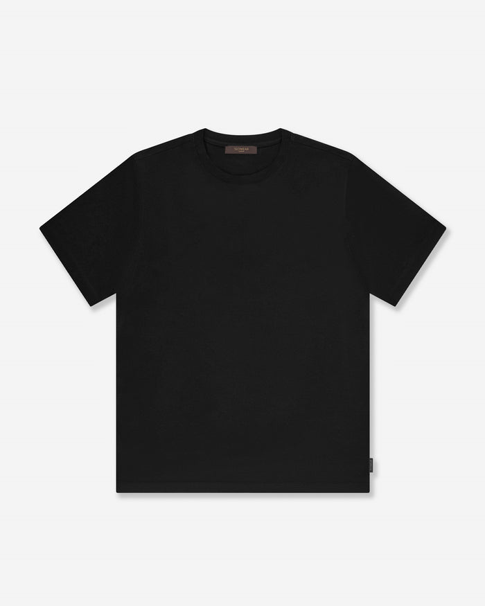 Slim fit cotton and silk jersey T-shirt