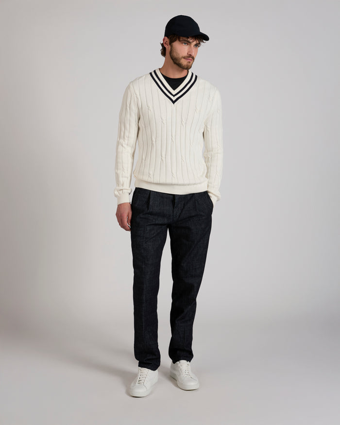Slim fit cotton and silk jersey T-shirt