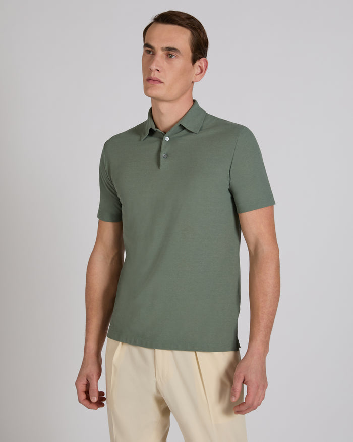 Slim fit IceCotton polo shirt