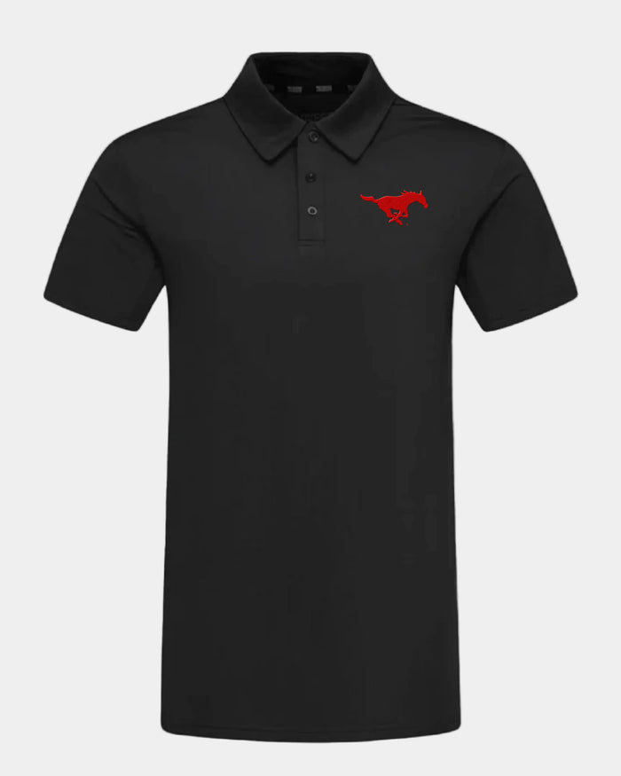 SMU Crest 2.0 Polo Black