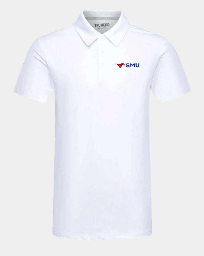 SMU Crest 2.0 Polo White