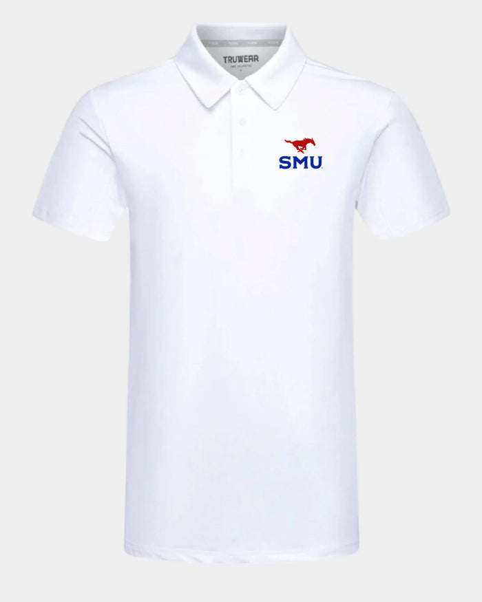 SMU Crest 2.0 Polo White
