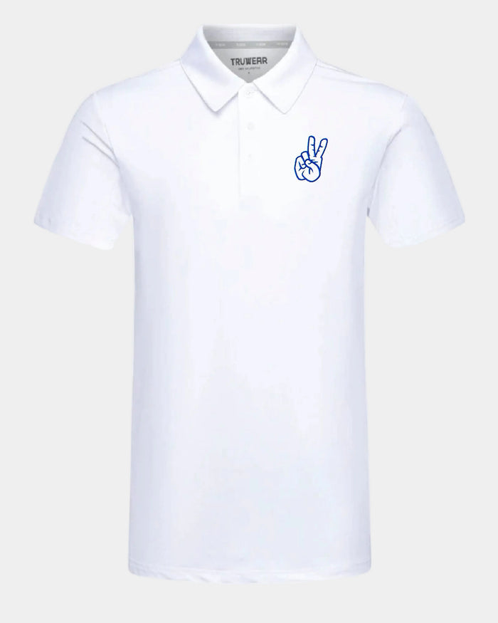 SMU Crest 2.0 Polo White