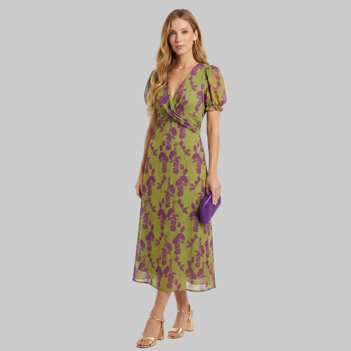 Sofia | Graceful Floral Midi Dress