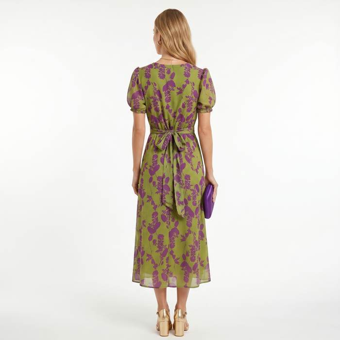 Sofia | Graceful Floral Midi Dress