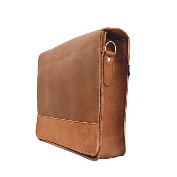 Soft Tannery Leather Messenger - Tan - Bascora