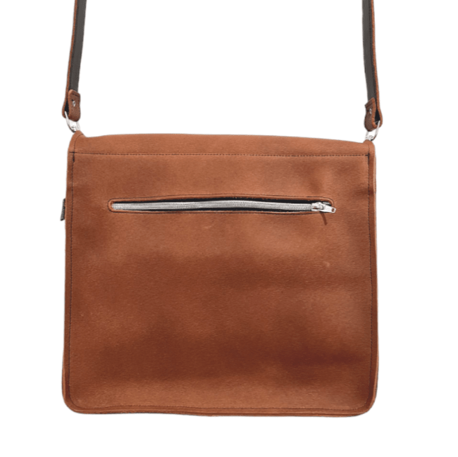 Soft Tannery Leather Messenger - Tan - Bascora
