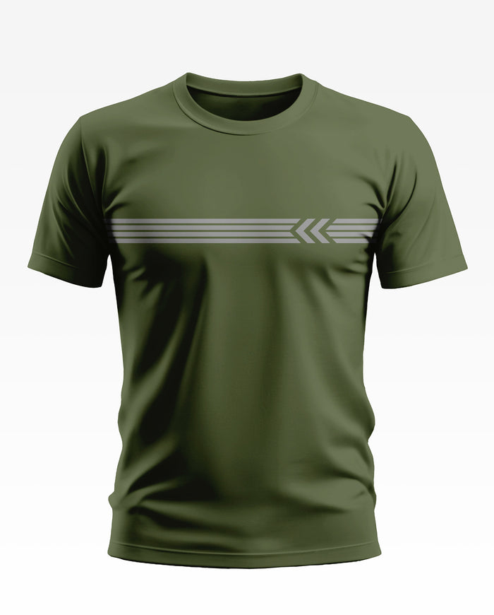 Solid Strip Soft Cotton T-shirt