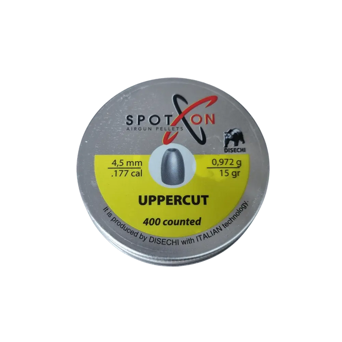 Spot On Uppercut Hagl, 400 stk, 4,5 mm (.177) Spot On