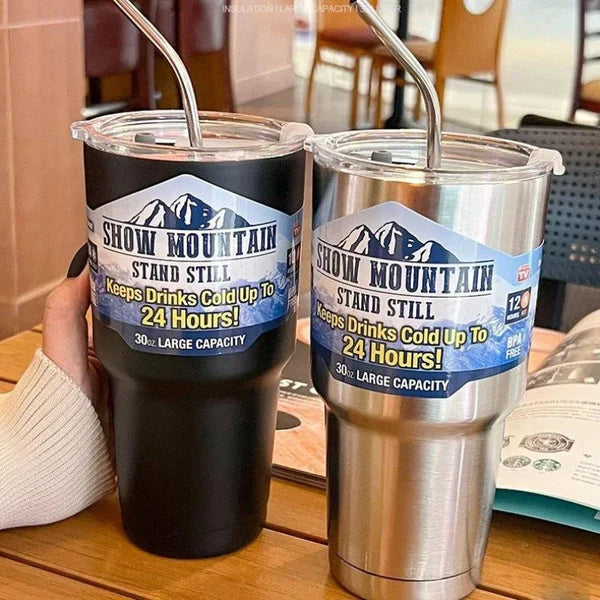 Stainless Steel Tumbler With Magnetic Lid