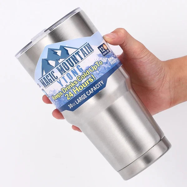 Stainless Steel Tumbler With Magnetic Lid
