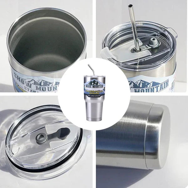 Stainless Steel Tumbler With Magnetic Lid