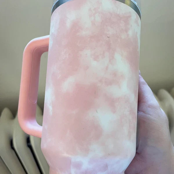 STANLEY Adventure Quencher Travel Tumbler 40 OZ - Pink Tiedye