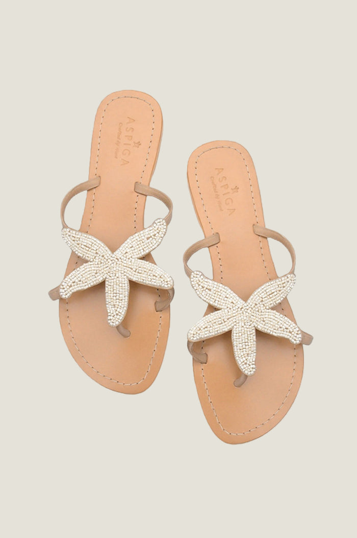 Starfish Sandals | White - Aspiga