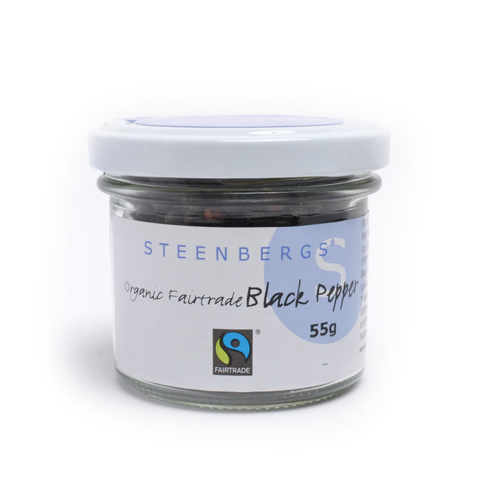 Steenbergs Organic Fairtrade Black Pepper Standard Jar 55g