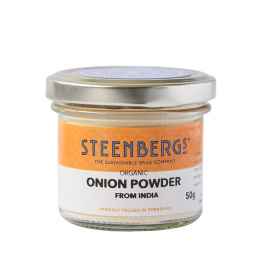Steenbergs Organic Onion Powder 50g Standard Glass Jar