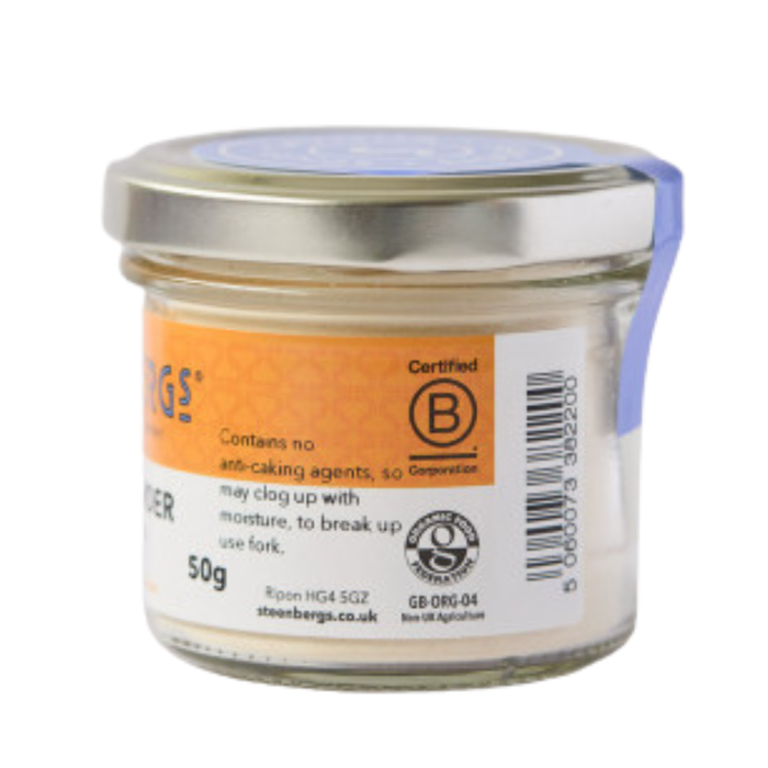 Steenbergs Organic Onion Powder 50g Standard Glass Jar