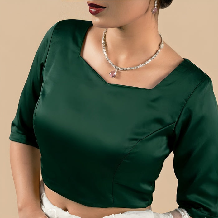 Stretch™️ Blouse - Emerald Green