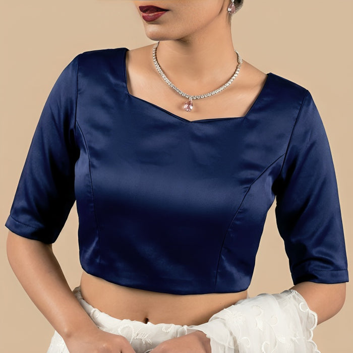 Stretch™️ Blouse - Navy Blue