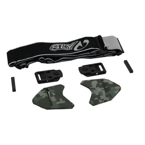 Sly Woodland/sort stropper til airsoftmasker, Valken Sports