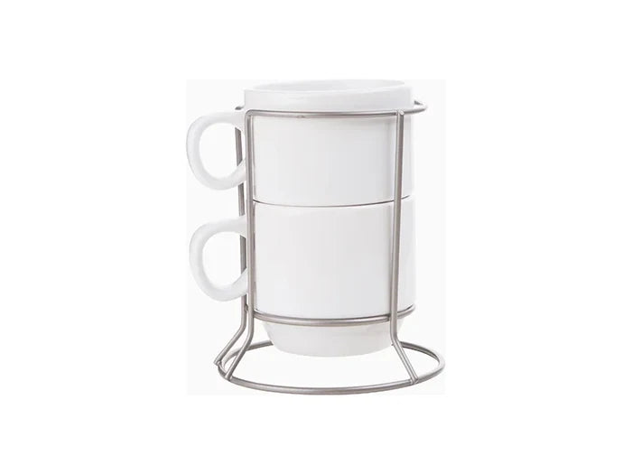 Sublimation 2 piece 6oz Stackable Mug Set