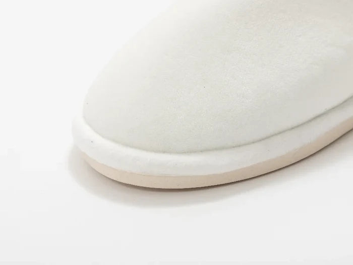 Sublimation Adult Fuzzy  Close Toe Slippers (Full White, 40-41#)