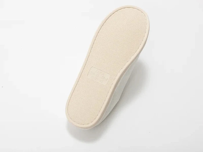 Sublimation Adult Fuzzy  Close Toe Slippers (Full White, 40-41#)