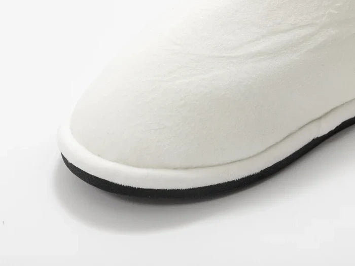 Sublimation Adult Fuzzy  Close Toe Slippers (Full White, 42-43#)