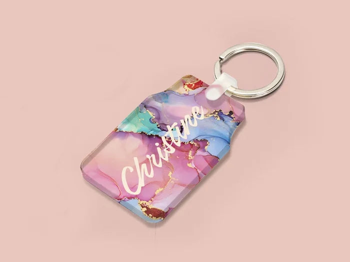 Sublimation Blank Acrylic Keychain (Basketball Jersey)