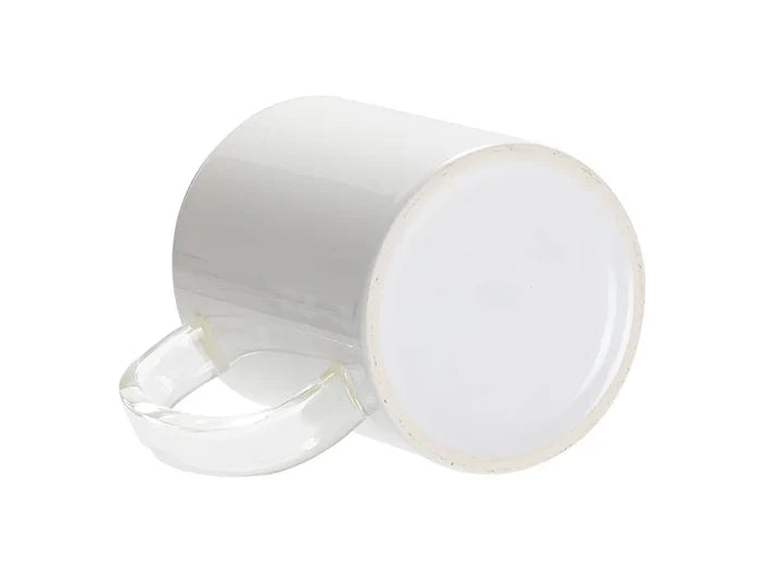 Sublimation Blanks 11oz White Mug (Clear Glass Handle)
