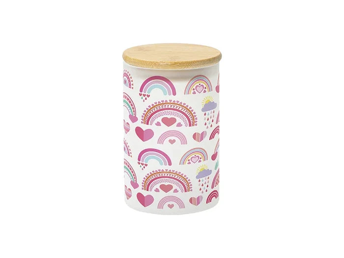 Sublimation Blanks 20oz/600ml Frosted Skinny Glass Storage Jar