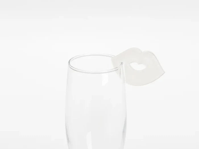 Sublimation Blanks Acrylic Drink Tags (5*3.5*0.4cm,Lip Shape)