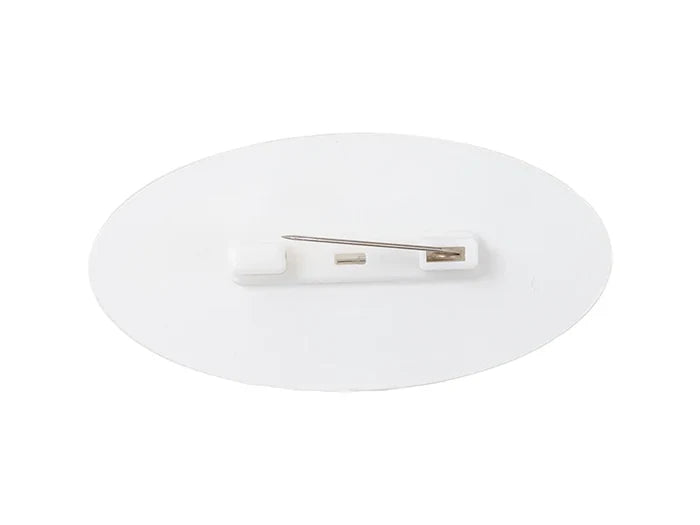 Sublimation Blanks Acrylic Name Badge(Oval, 7.6*3.8*0.4cm)