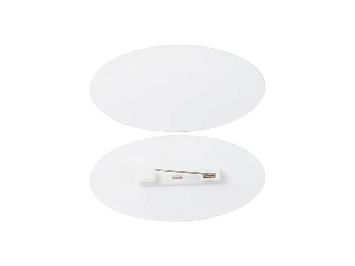 Sublimation Blanks Acrylic Name Badge(Oval, 7.6*3.8*0.4cm)