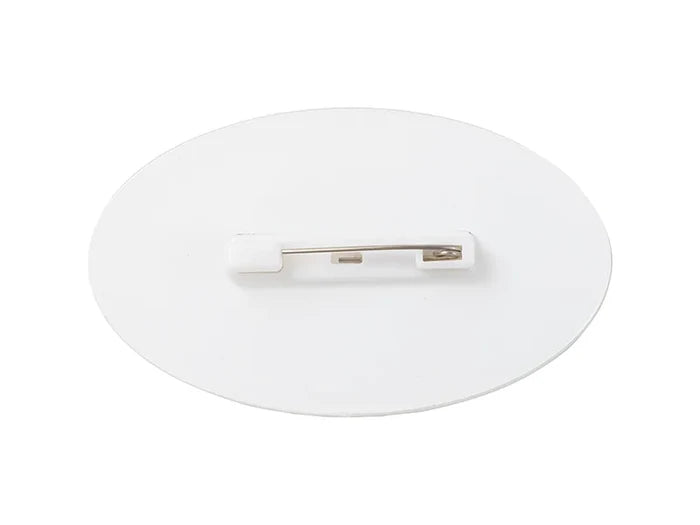 Sublimation Blanks Acrylic Name Badge(Oval, 7.6*4.5*0.4cm)