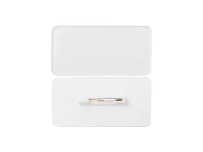 Sublimation Blanks Acrylic Name Badge(Rectangle, 7.6*3.8*0.4cm)