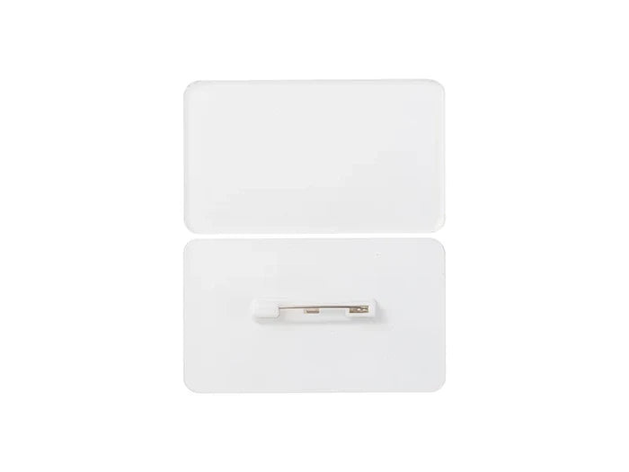 Sublimation Blanks Acrylic Name Badge(Rectangle, 7.6*4.5*0.4cm)