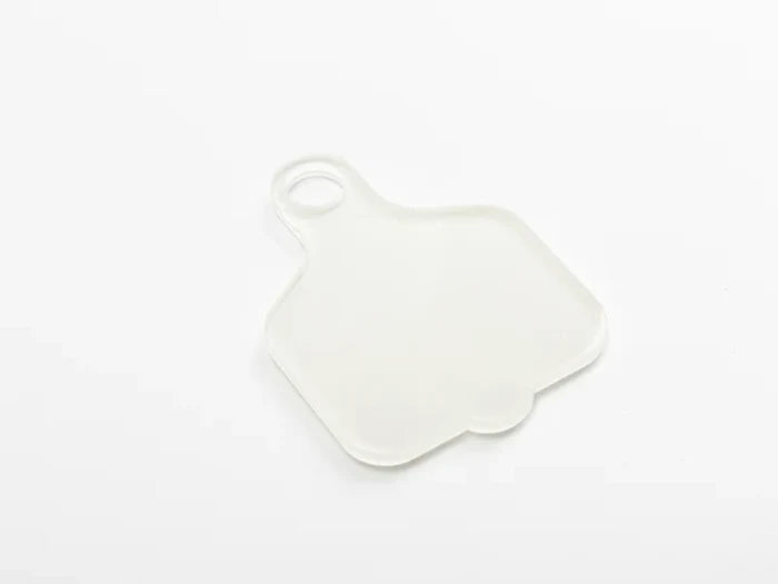 Sublimation Blanks Acrylic Name Tag for 40oz Stanley Tumbler (5.9*8.2*0.4cm,Paddle Shape)
