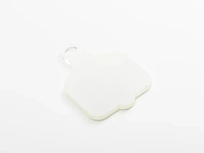 Sublimation Blanks Acrylic Name Tag for 40oz Stanley Tumbler (5.9*8.2*0.4cm,Paddle Shape)